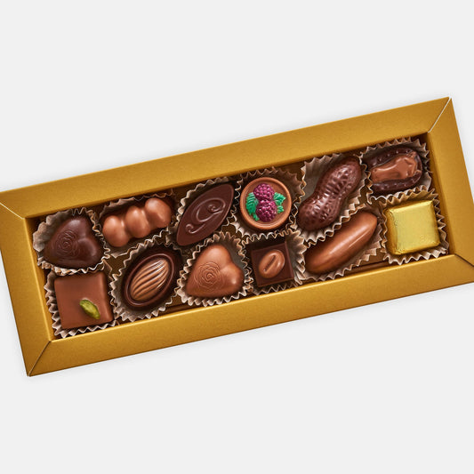 12 Piece Dark and Milk Chocolate Selection